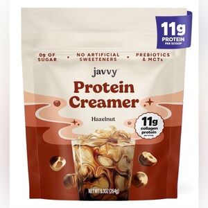 Brand new/sealed Javy protein creamer hazelnut flavor